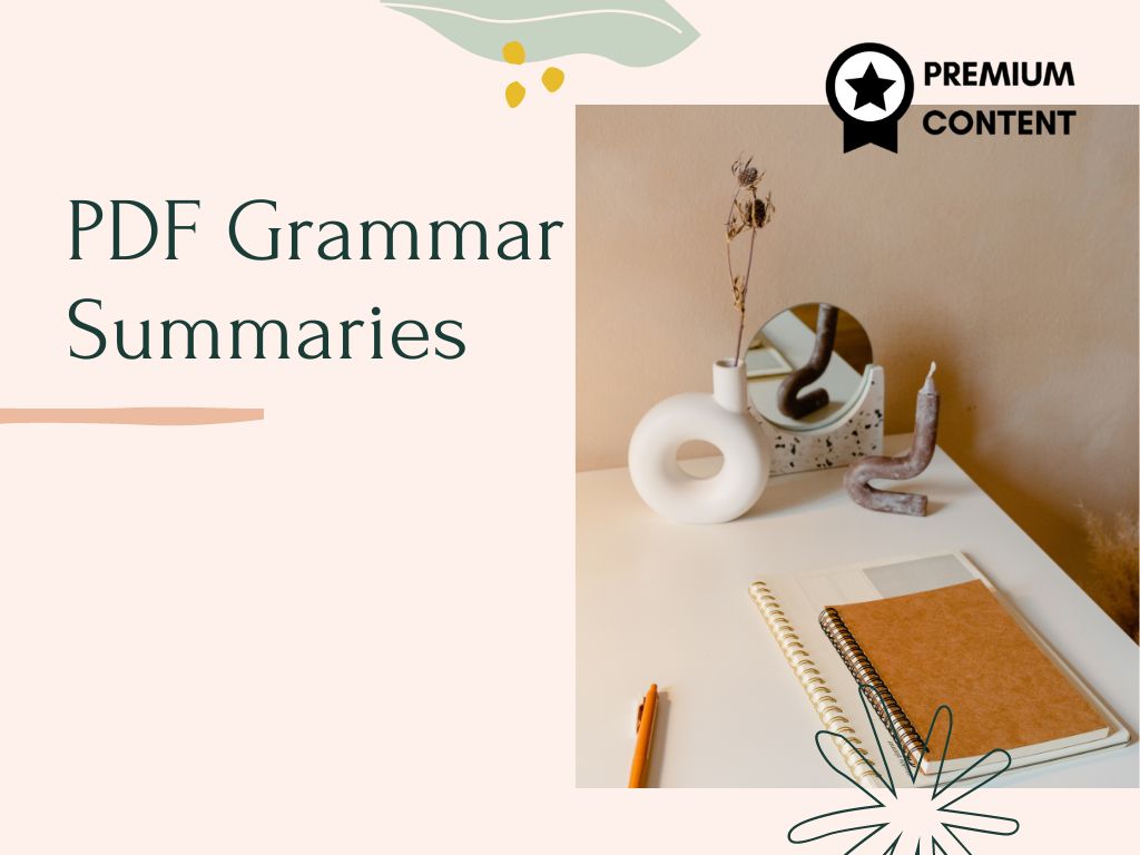 Beginner PDF Grammar Cheatsheet