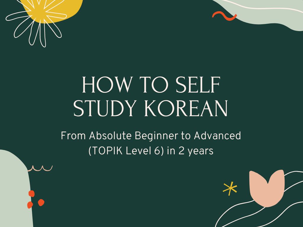 How to self study Korean