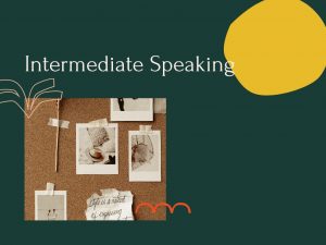 Intermediate Korean Speaking