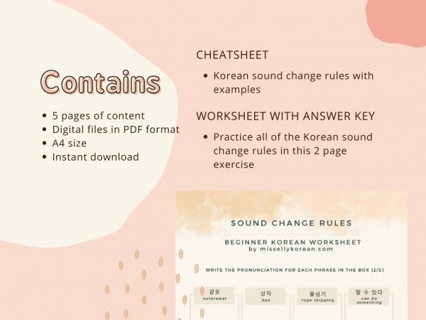 Korean sound change rules 2