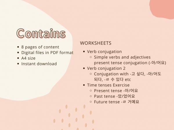 Korean verb conjugation 2